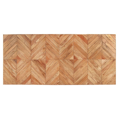 Dining Table | Natural wood with black legs | Solid Acacia wood