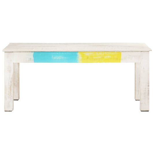 Coffee Table | White | Solid mango wood | Medium | Decorative Inlays