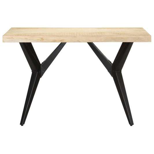Dining Table | Natural mango wood | Solid mango wood, powder-coated steel