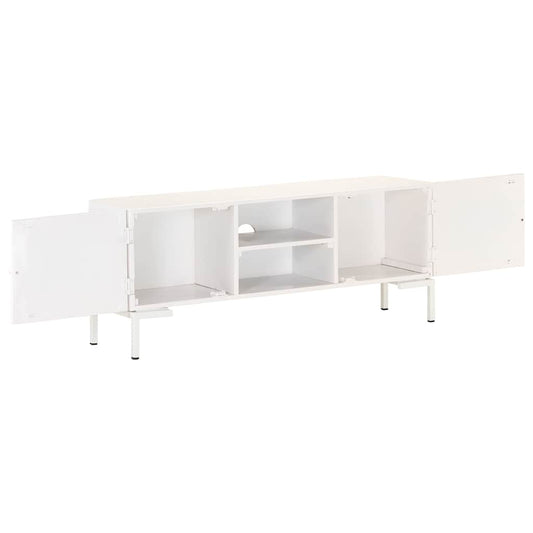 TV Cabinet | White | Solid mango wood, powder-coated steel | Medium
