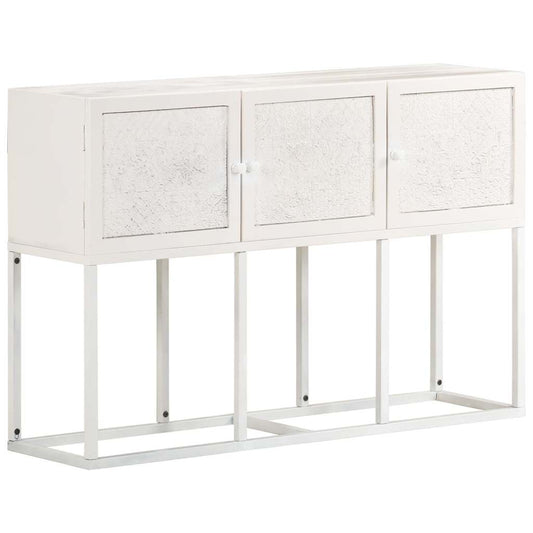 Sideboard | White | Solid mango wood, powder-coated iron | Medium