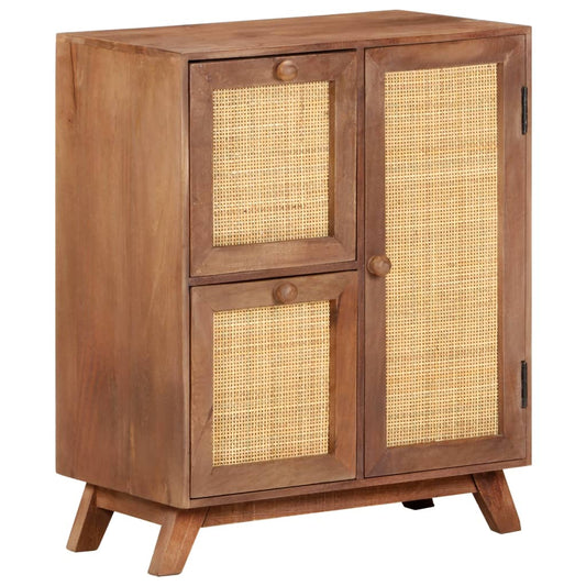 Sideboard | Wheat finish | Solid mango wood, natural cane | Medium