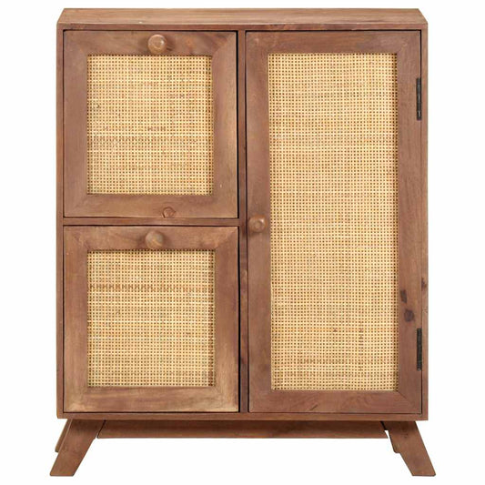 Sideboard | Wheat finish | Solid mango wood, natural cane | Medium