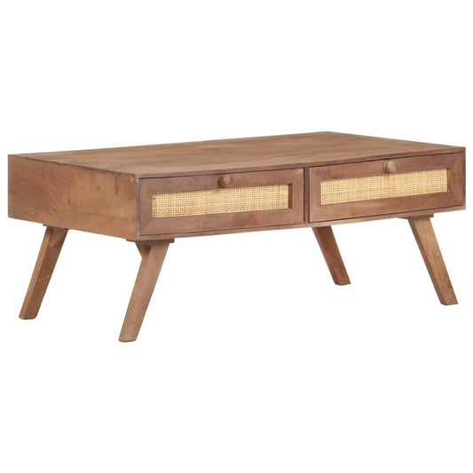 Coffee Table | Wheat | Solid Mango Wood | 100x60x40 cm | Coffee Table