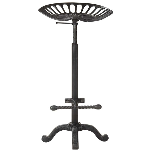 321044 vidaXL Bar Stool Black Cast Iron