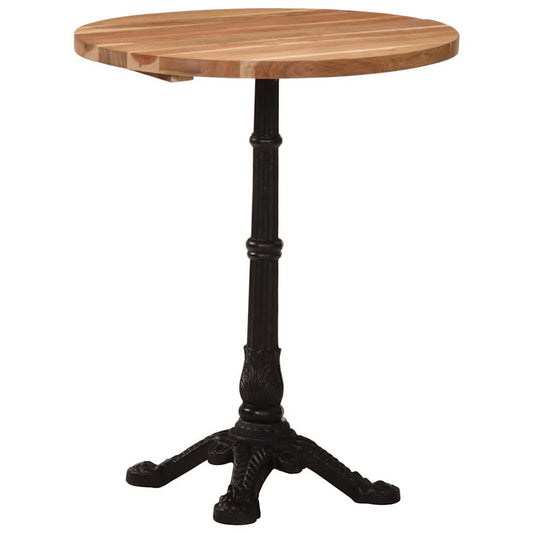 321088 vidaXL Bistro Table Ø60x76 cm Solid Acacia Wood