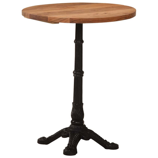 321088 vidaXL Bistro Table Ø60x76 cm Solid Acacia Wood