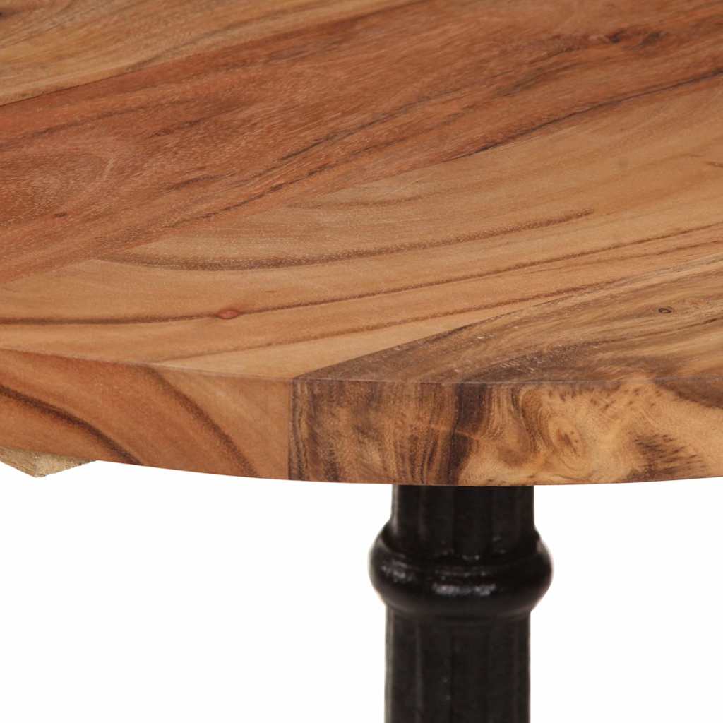 321088 vidaXL Bistro Table Ø60x76 cm Solid Acacia Wood