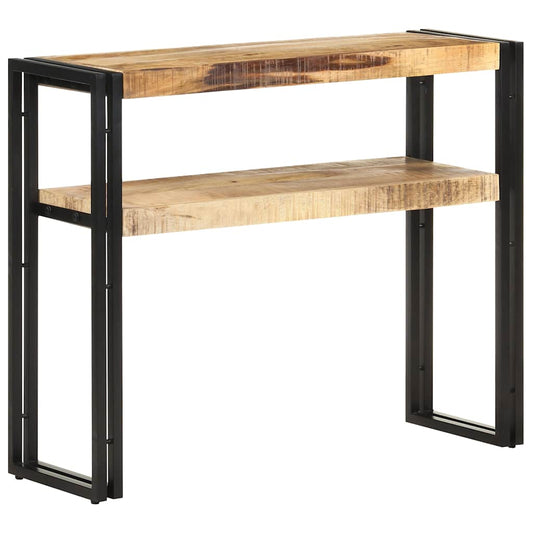 Console Table | Natural wood with black iron