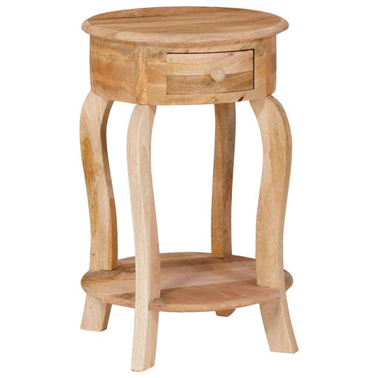 321789 vidaXL Side Table 37x37x61 cm Solid Mango Wood