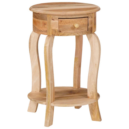 321789 vidaXL Side Table 37x37x61 cm Solid Mango Wood