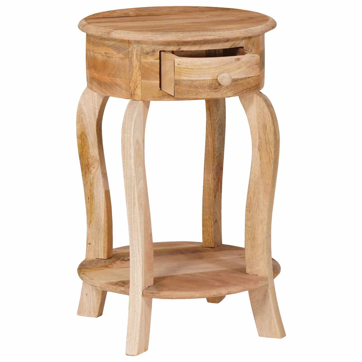 321789 vidaXL Side Table 37x37x61 cm Solid Mango Wood