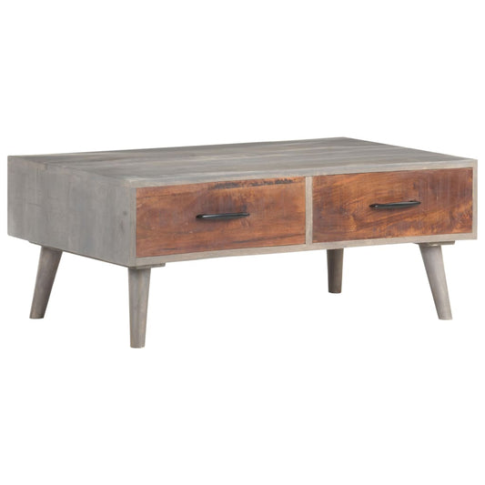 Coffee Table | Grey | Solid Rough Mango Wood | Medium | Coffee Table