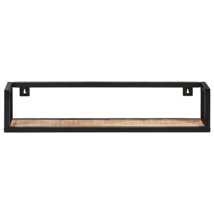 Wall Shelves 2 pcs 80 cm Rough Mango Wood