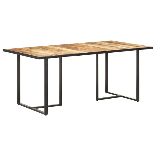 Dining Table | Natural Mango Wood | Solid mango wood, powder-coated iron