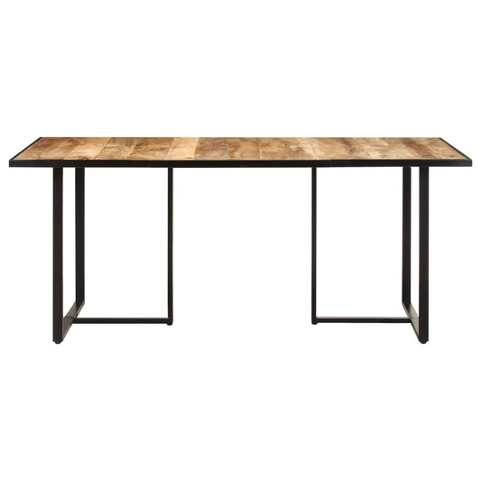 Dining Table | Natural Mango Wood | Solid mango wood, powder-coated iron