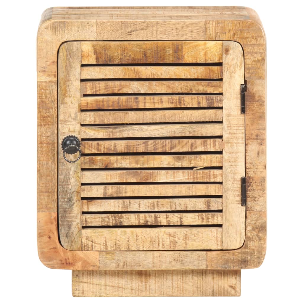 Bedside Cabinet 40x30x50 cm Rough Mango Wood