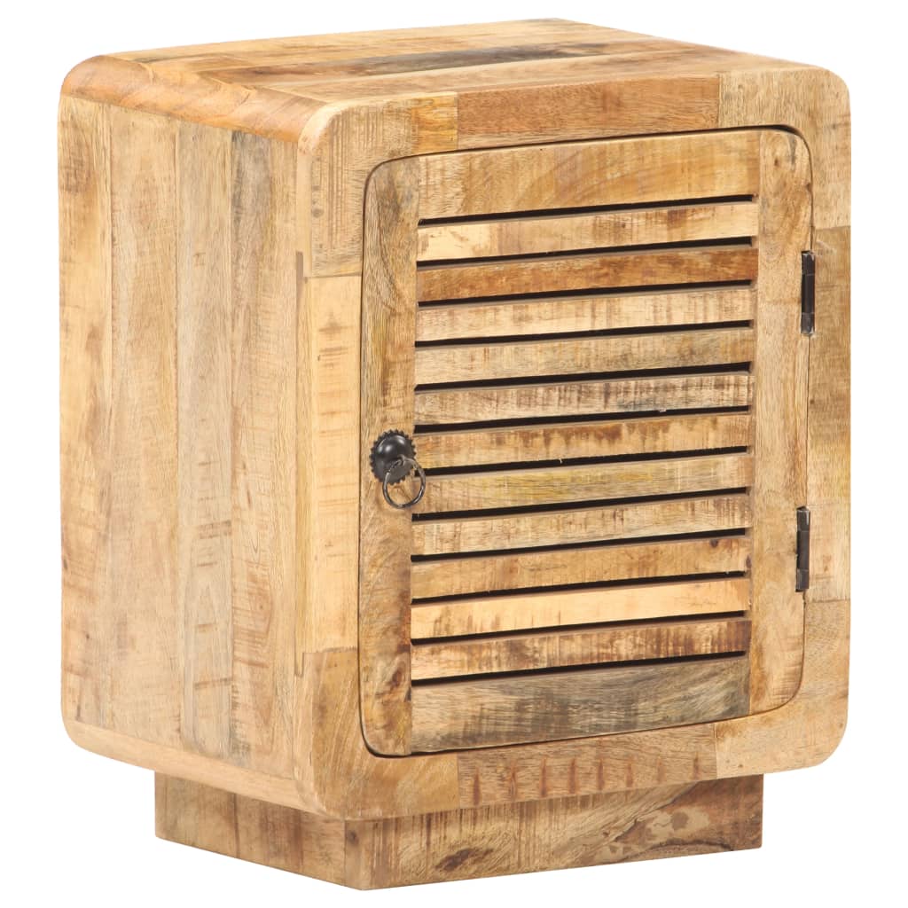 Bedside Cabinet 40x30x50 cm Rough Mango Wood