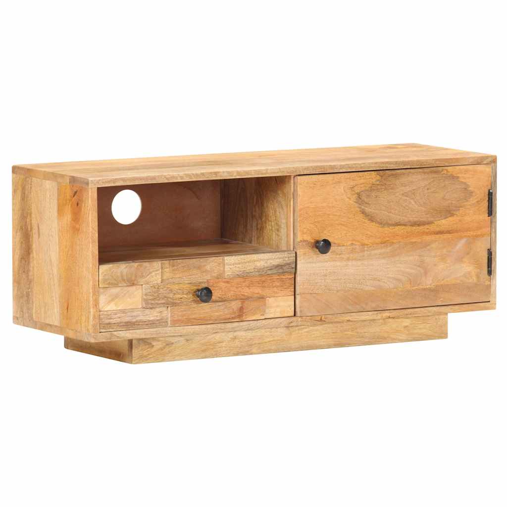 TV Cabinet 90x30x35 cm Solid Mango Wood