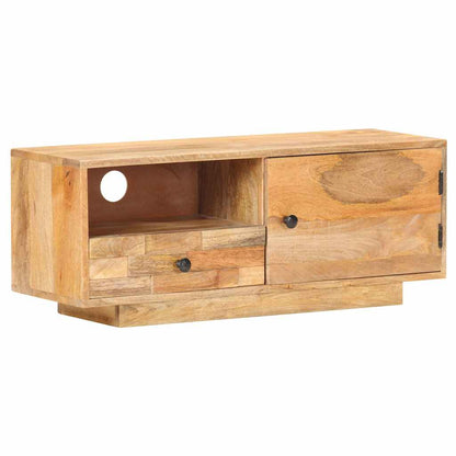 TV Cabinet 90x30x35 cm Solid Mango Wood
