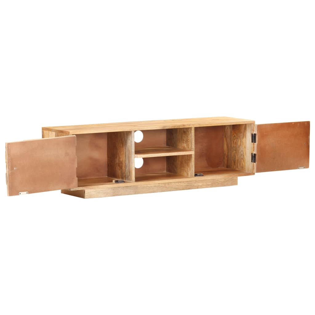 TV Cabinet 116x30x35 cm Solid Mango Wood