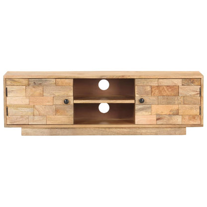 TV Cabinet 116x30x35 cm Solid Mango Wood