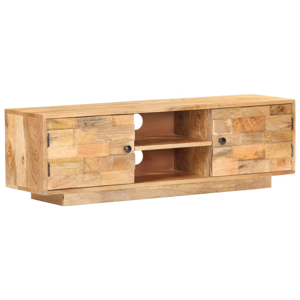 TV Cabinet 116x30x35 cm Solid Mango Wood