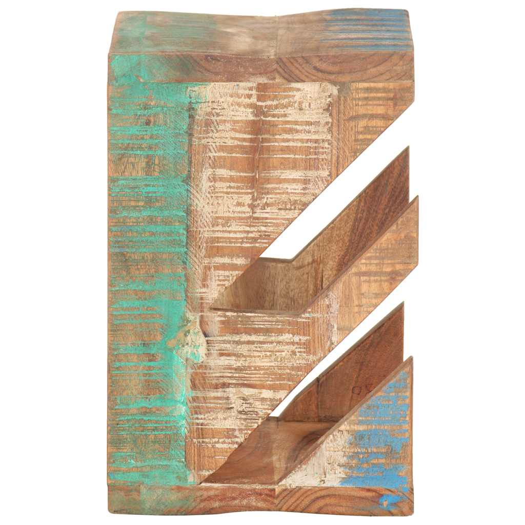 320481 vidaXL Wall Mounted Skateboard Holder 25x20x30 cm Solid Reclaimed Wood