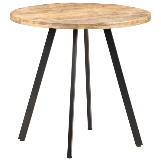 320483 vidaXL Dining Table 80 cm Rough Mango Wood