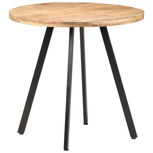 320483 vidaXL Dining Table 80 cm Rough Mango Wood