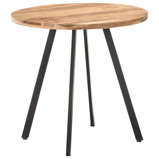 Dining Table | Natural wood, Black | Solid Acacia wood, Iron | Medium