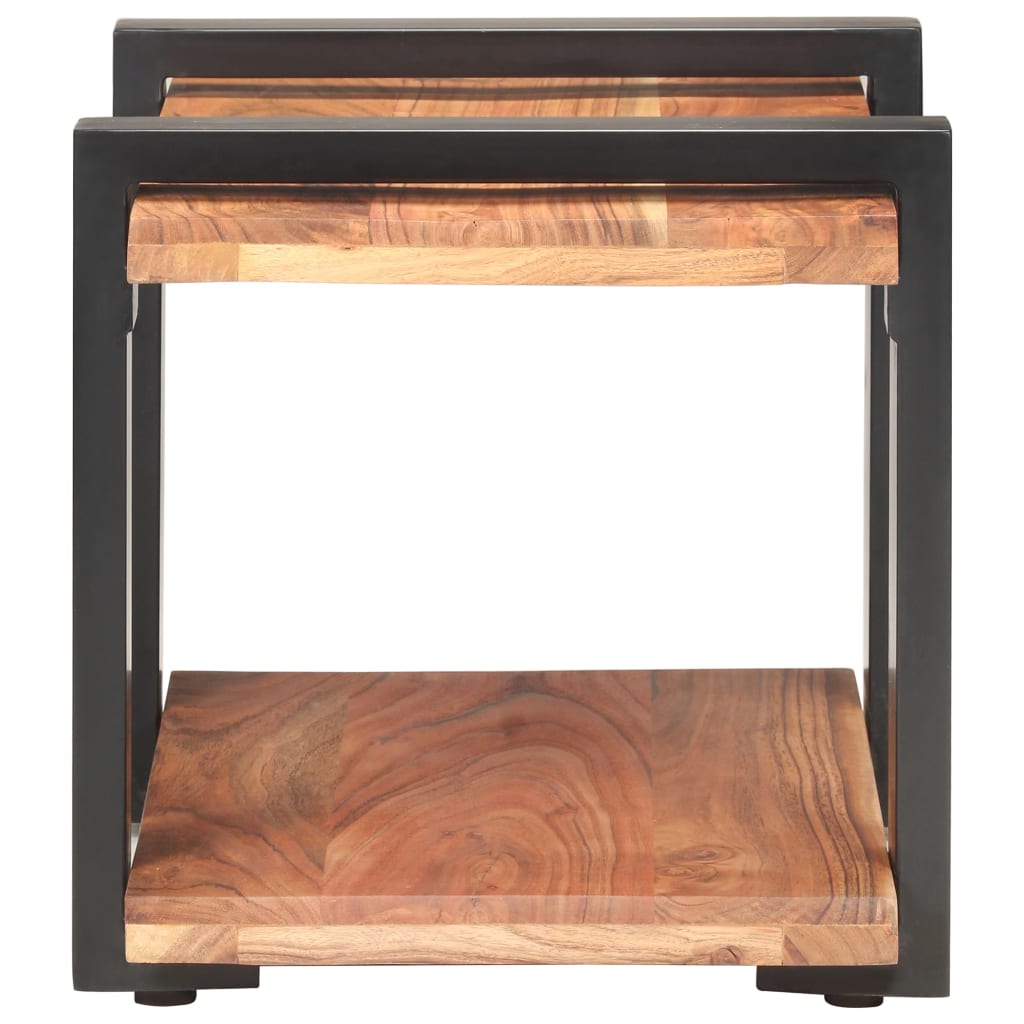Bedside Cabinet 50x40x40 cm Solid Acacia Wood