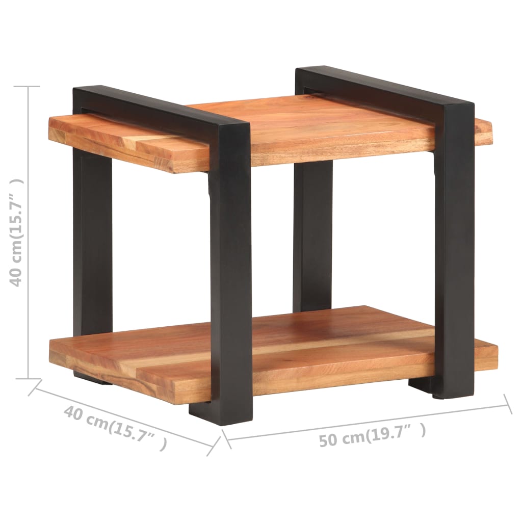 Bedside Cabinet 50x40x40 cm Solid Acacia Wood