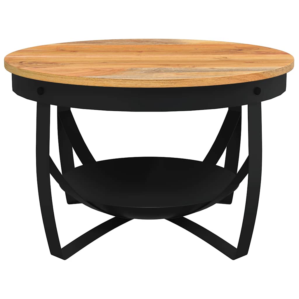 Coffee Table Ø26.8"x16.9" Solid Acacia Wood