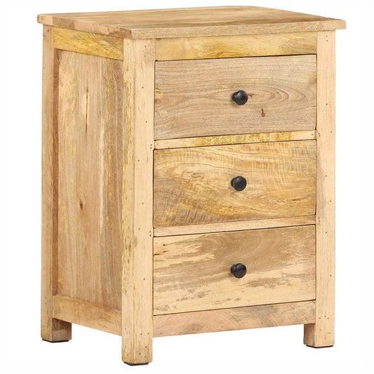 Bedside Cabinet | Brown | Solid Mango Wood | Medium | Bedside Cabinet