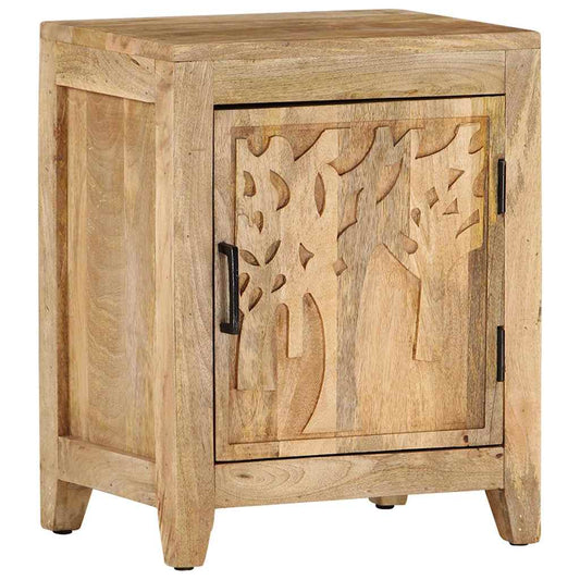 Bedside Cabinet | Natural wood | Solid mango wood | Medium