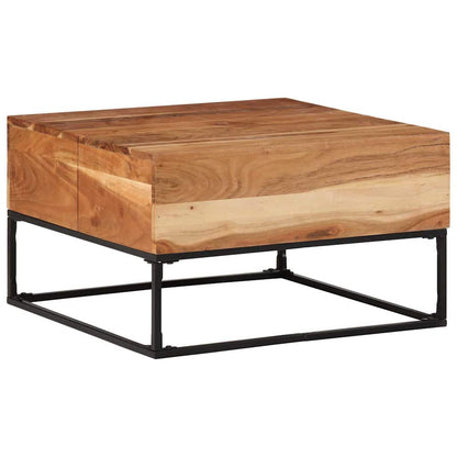 vidaXL Coffee Table Brown Solid Acacia wood Medium Durable