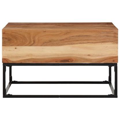 vidaXL Coffee Table Brown Solid Acacia wood Medium Durable