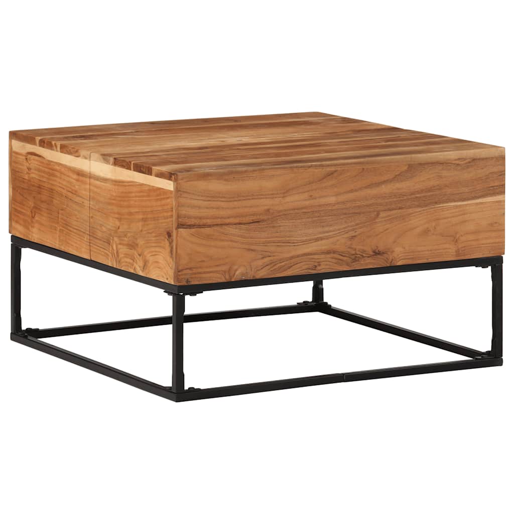 vidaXL Coffee Table Brown Solid Acacia wood Medium Durable