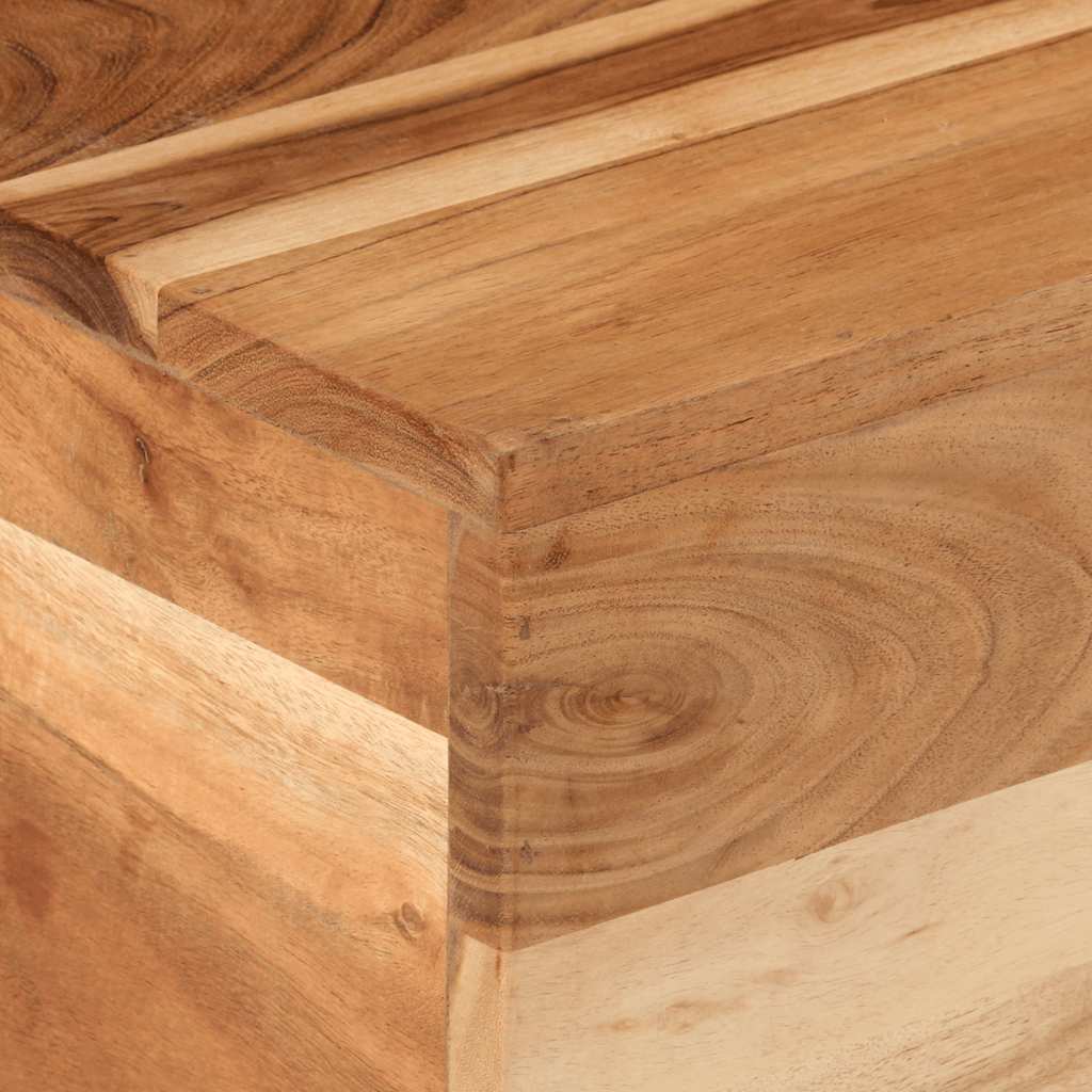 vidaXL Coffee Table Brown Solid Acacia wood Medium Durable
