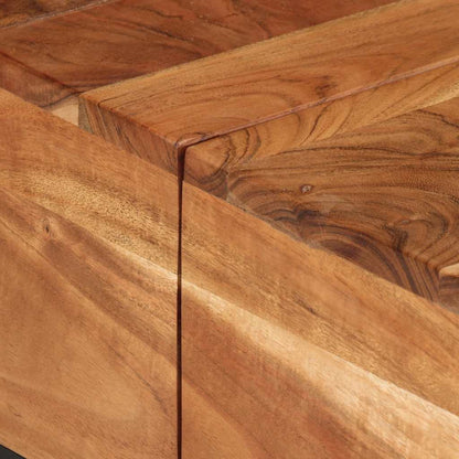 vidaXL Coffee Table Brown Solid Acacia wood Medium Durable