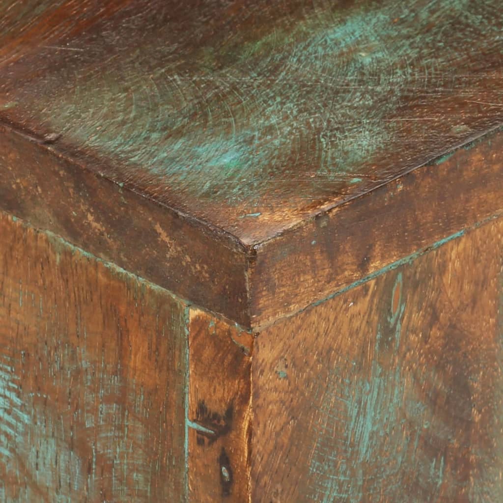 vidaXL Coffee Table Multicolor Solid reclaimed wood and iron Medium