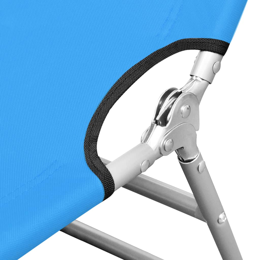 vidaXL Sun Lounger Turquoise Blue
