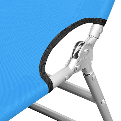 vidaXL Sun Lounger Turquoise Blue