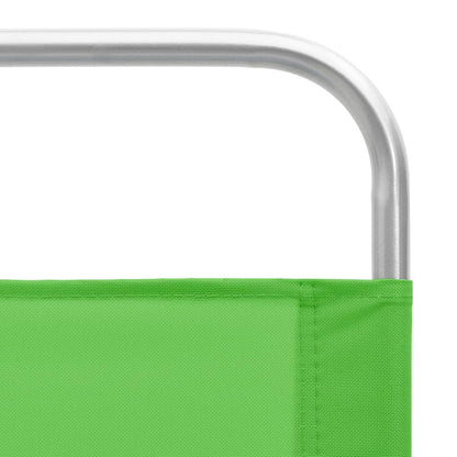 Beach Chair | Set of 2 | Green | Oxford fabric with PE coating, steel