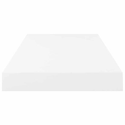 Floating Wall Shelf High Gloss White 50x23x3.8 cm MDF