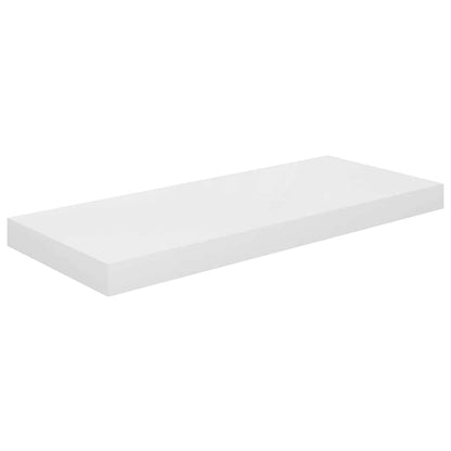 Floating Wall Shelves 4 pcs High Gloss White 60x23.5x3.8 cm MDF