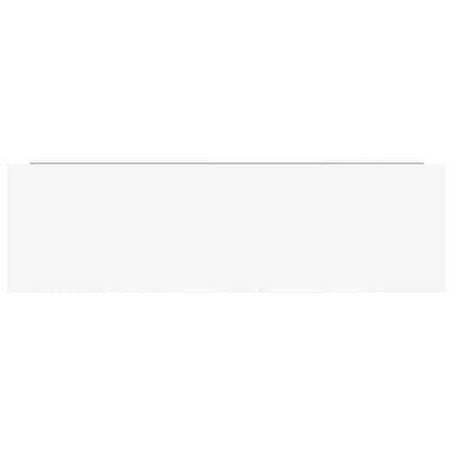 Floating Wall Shelf High Gloss White 80x23.5x3.8 cm MDF