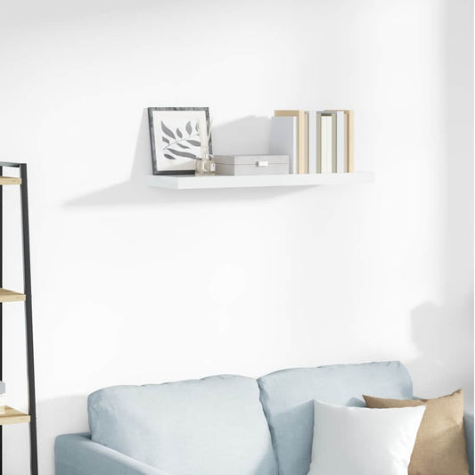 Wall Shelf | High gloss white | Honeycomb MDF, metal | Standard
