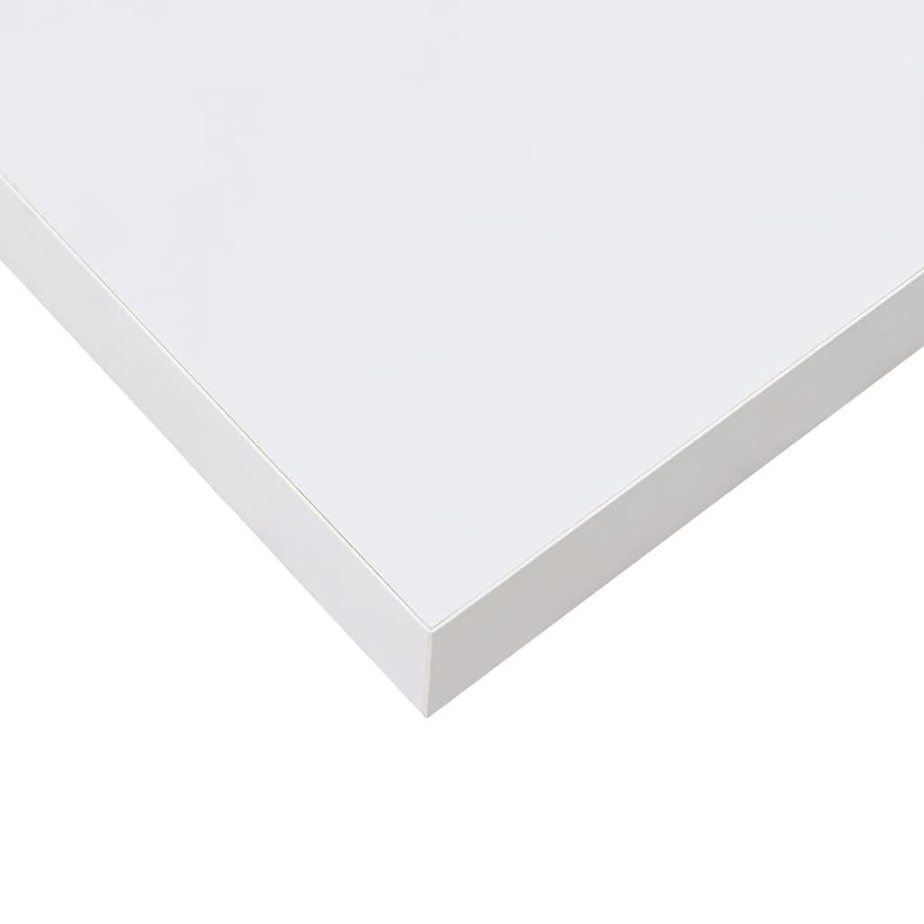 Floating Wall Shelves 2 pcs High Gloss White 80x23.5x3.8 cm MDF